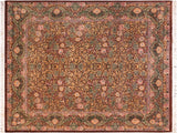 Imran Pak Persian Mariela Brown/Gold Wool Rug - 8'3'' x 9'5''