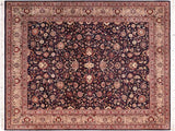 Abassi Afsha Pak Persian Shanita Blue/Gray Wool Rug - 8'2'' x 10'0''