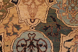 handmade Transitional Kafkaz Chobi Ziegler Blue Brown Hand Knotted RECTANGLE 100% WOOL area rug 6 x 9