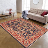 handmade Traditional Kafkaz Chobi Ziegler Blue Red Hand Knotted RECTANGLE 100% WOOL area rug 6 x 9