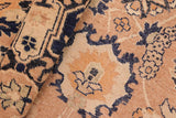 handmade Transitional Kafkaz Rose Blue Hand Knotted RECTANGLE 100% WOOL area rug 6x9
