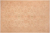 handmade Transitional Kafkaz Chobi Ziegler Beige Tan Hand Knotted RECTANGLE 100% WOOL area rug 6 x 9