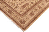 handmade Transitional Kafkaz Chobi Ziegler Beige Brown Hand Knotted RECTANGLE 100% WOOL area rug 6 x 9