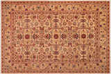 Boho Chic Ziegler Carlyn Gold Rust Hand-Knotted Wool Rug - 6'3'' x 9'0''