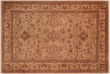 Oriental Ziegler Tamiko Gray Tan Hand-Knotted Wool Rug - 6'0'' x 8'10''