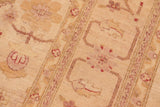 handmade Transitional Kafkaz Chobi Ziegler Beige Tan Hand Knotted RECTANGLE 100% WOOL area rug 6 x 9