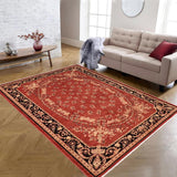 handmade Traditional Kafkaz Chobi Ziegler Red Black Hand Knotted RECTANGLE 100% WOOL area rug 6 x 9