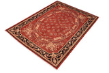 handmade Traditional Kafkaz Chobi Ziegler Red Black Hand Knotted RECTANGLE 100% WOOL area rug 6 x 9