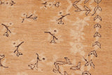 handmade Traditional Kafkaz Chobi Ziegler Rose Charcoal Hand Knotted RECTANGLE 100% WOOL area rug 6 x 9