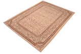 handmade Transitional Kafkaz Chobi Ziegler Beige Brown Hand Knotted RECTANGLE 100% WOOL area rug 6 x 9