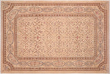 Classic Ziegler Kristian Beige Brown Hand-Knotted Wool Rug - 6'3'' x 9'2''
