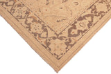 handmade Traditional Kafkaz Chobi Ziegler Tan Brown Hand Knotted RECTANGLE 100% WOOL area rug 6 x 9