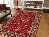 handmade Traditional Kafkaz Chobi Ziegler Red Blue Hand Knotted RECTANGLE 100% WOOL area rug 6 x 9