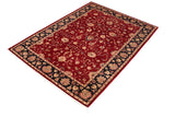 handmade Traditional Kafkaz Chobi Ziegler Red Blue Hand Knotted RECTANGLE 100% WOOL area rug 6 x 9