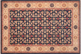 Oriental Ziegler Arcelia Blue Tan Hand-Knotted Wool Rug - 6'1'' x 8'8''