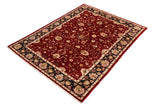 handmade Traditional Kafkaz Chobi Ziegler Red Blue Hand Knotted RECTANGLE 100% WOOL area rug 6 x 9