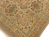 handmade Traditional Design Lt. Blue Tan Hand Knotted RECTANGLE 100% WOOL area rug 9x12