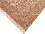 handmade Traditional Gulshan Beige Gold Hand Knotted RECTANGLE 100% WOOL area rug 8x10