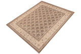 handmade Transitional Kafkaz Chobi Ziegler Brown Beige Hand Knotted RECTANGLE 100% WOOL area rug 8 x 10