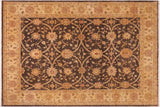 Classic Ziegler Agnus Brown Tan Hand-Knotted Wool Rug - 8'2'' x 9'11''