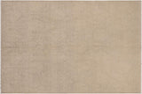 Chic Ziegler Vinita Gray Tan Hand-Knotted Wool and Silk Rug - 8'0'' x 9'11''