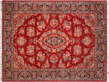 Pak Persian Victorin Red/Blue Wool Rug - 6'0'' x 9'3''