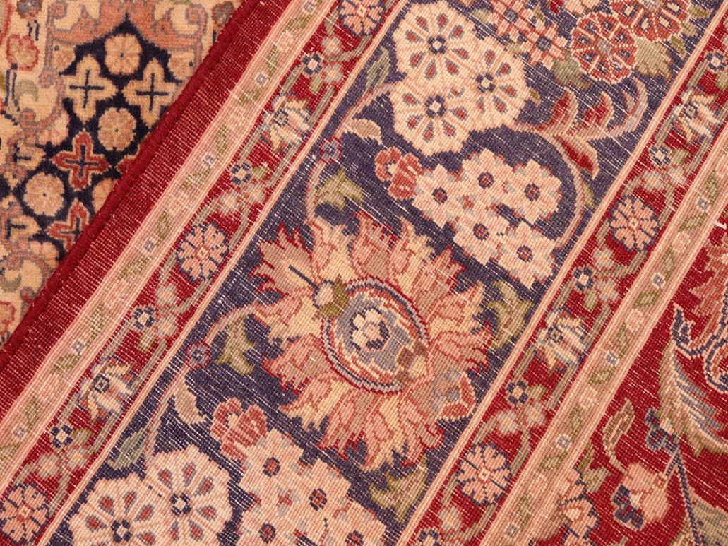 handmade Traditional Hussani Red Blue Hand Knotted RECTANGLE 100% WOOL area rug 6x9