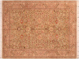 Kashan Pak Persian Adelle Green/Taupe Wool Rug - 6'0'' x 9'3''