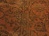 handmade Vintage Orange Brown Hand Knotted RECTANGLE 100% WOOL area rug 8x11