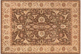 Oriental Ziegler Gabriele Brown Beige Hand-Knotted Wool Rug - 8'2'' x 11'6''