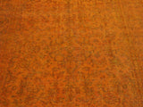 handmade Vintage Orange Green Hand Knotted RECTANGLE 100% WOOL area rug 8x11