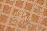 handmade Transitional Kafkaz Chobi Ziegler Rust Tan Hand Knotted RECTANGLE 100% WOOL area rug 6 x 9