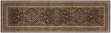 handmade Transitional Veg Dye Brown Tan Hand Knotted RUNNER 100% WOOL area rug 3x12
