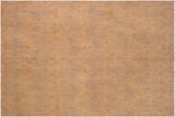 Shabby Chic Ziegler Lenita Beige Rust Hand-Knotted Wool Rug - 7'10'' x 9'8''