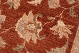 handmade Traditional Kafkaz Chobi Ziegler Rust Tan Hand Knotted RECTANGLE 100% WOOL area rug 6 x 9