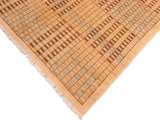 Modern Gabbeh Drucilla Tan/Brown Wool Rug - 6'0'' x 8'6''
