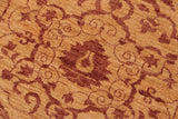 handmade Transitional Kafkaz Chobi Ziegler Gold Brown Hand Knotted RECTANGLE 100% WOOL area rug 6 x 9