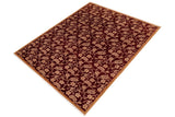 handmade Transitional Kafkaz Chobi Ziegler Red Tan Hand Knotted RECTANGLE 100% WOOL area rug 8 x 11