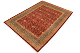 handmade Transitional Kafkaz Chobi Ziegler Rust Blue Hand Knotted RECTANGLE 100% WOOL area rug 8 x 10