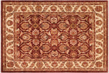 Classic Ziegler Ghislain Brown Ivory Hand-Knotted Wool Rug - 7'11'' x 10'0''
