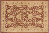 Oriental Ziegler Joselyn Brown Tan Hand-Knotted Wool Rug - 10'1'' x 13'8''