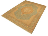 handmade Traditional Design Lt. Blue Lt. Tan Hand Knotted RECTANGLE 100% WOOL area rug 9x12