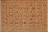 Oriental Ziegler Corrin Tan Green Hand-Knotted Wool Rug - 8'8'' x 11'8''