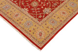 handmade Traditional Kafkaz Chobi Ziegler Orange Gold Hand Knotted RECTANGLE 100% WOOL area rug 9 x 12