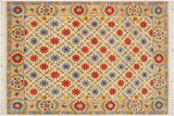 handmade Transitional Kafkaz Chobi Ziegler Beige Blue Hand Knotted RECTANGLE 100% WOOL area rug 10 x 12