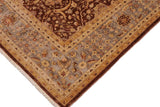 handmade Traditional Kafkaz Chobi Ziegler Brown Gray Hand Knotted RECTANGLE 100% WOOL area rug 9 x 11
