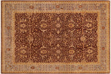 Classic Ziegler Dorine Brown Gray Hand-Knotted Wool Rug - 9'1'' x 11'4''