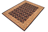 handmade Transitional Kafkaz Chobi Ziegler Blue Beige Hand Knotted RECTANGLE 100% WOOL area rug 6 x 9