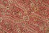 handmade Transitional Kafkaz Chobi Ziegler Pink Green Hand Knotted RECTANGLE 100% WOOL area rug 6 x 9