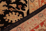 handmade Traditional Kafkaz Chobi Ziegler Black Red Hand Knotted RECTANGLE 100% WOOL area rug 9 x 12